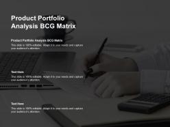 Product portfolio analysis bcg matrix ppt powerpoint presentation portfolio ideas cpb