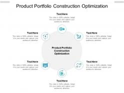 Product portfolio construction optimization ppt powerpoint presentation infographics cpb