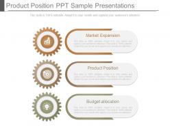 Product position ppt sample presentations