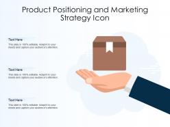 Product positioning and marketing strategy icon