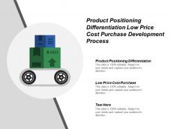 Product positioning differentiation low price cost purchase development process
