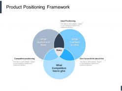 Product positioning framework ppt powerpoint presentation outline