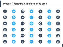 Product positioning strategies icons slide growth l621 ppt powerpoint vector