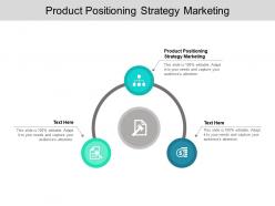 Product positioning strategy marketing ppt powerpoint presentation icon infographics cpb