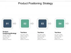 Product positioning strategy ppt powerpoint presentation gallery background cpb