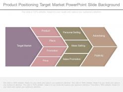 Product positioning target market powerpoint slide background