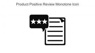Product Positive Review Monotone Icon In Powerpoint Pptx Png And Editable Eps Format
