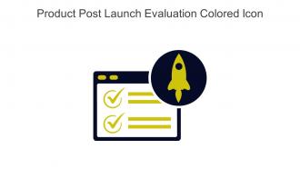 Product Post Launch Evaluation Colored Icon In Powerpoint Pptx Png And Editable Eps Format