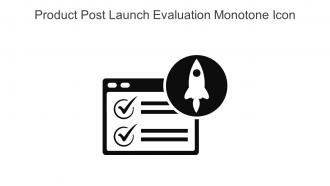 Product Post Launch Evaluation Monotone Icon In Powerpoint Pptx Png And Editable Eps Format