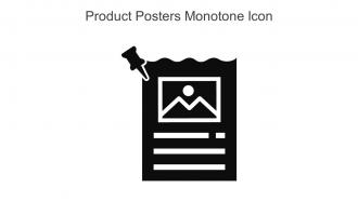 Product Posters Monotone Icon In Powerpoint Pptx Png And Editable Eps Format