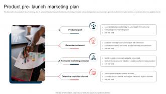 Product Pre Launch Marketing Plan