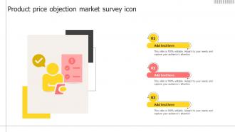 Product Price Objection Market Survey Icon