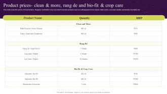 Product Prices Clean And More Rang De And Bio It And Crop Care Cp SS V