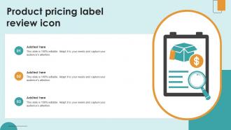 Product Pricing Label Review Icon