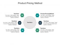 Product pricing method ppt powerpoint presentation inspiration display cpb