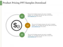 Product pricing ppt samples download