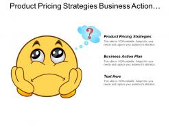 Product pricing strategies business action plan quality management