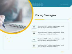Product pricing strategy pricing strategies ppt summary