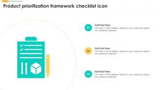 Product Prioritization Framework Checklist Icon
