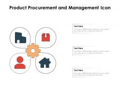 Product Procurement And Management Icon
