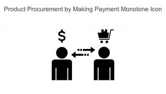Product Procurement By Making Payment Monotone Icon In Powerpoint Pptx Png And Editable Eps Format