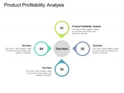 Product profitability analysis ppt powerpoint presentation styles guide cpb