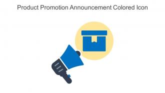 Product Promotion Announcement Colored Icon In Powerpoint Pptx Png And Editable Eps Format