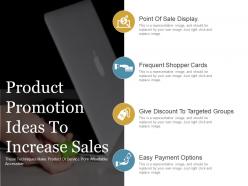 Product promotion ideas to increase sales ppt slide