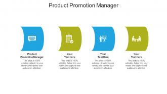 Product promotion manager ppt powerpoint presentation styles slide portrait cpb