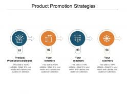 Product promotion strategies ppt powerpoint presentation pictures inspiration cpb