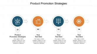 Product promotion strategies ppt powerpoint presentation show design ideas cpb