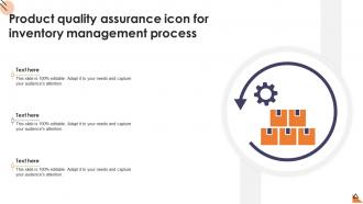 Product Quality Assurance Icon For Inventory Management Process