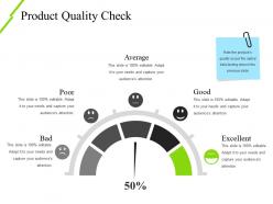 Product quality check ppt slide
