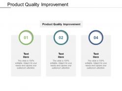 Product quality improvement ppt powerpoint presentation model file formats cpb