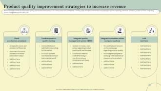 Product Quality Improvement Strategies To Increase Reducing Customer Acquisition Cost