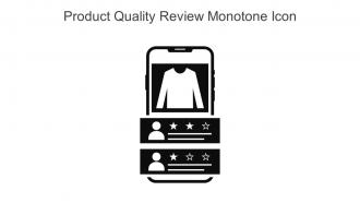 Product Quality Review Monotone Icon In Powerpoint Pptx Png And Editable Eps Format