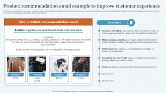 Product Recommendation Email Database Marketing Practices To Increase MKT SS V