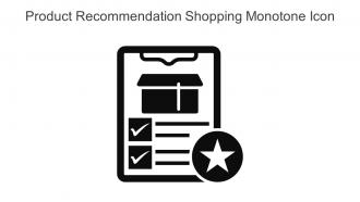 Product Recommendation Shopping Monotone Icon In Powerpoint Pptx Png And Editable Eps Format