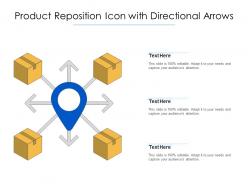 Product reposition icon with directional arrows