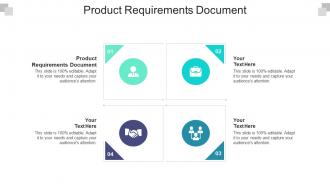 Product requirements document ppt powerpoint presentation ideas icon cpb