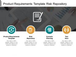 Product requirements template risk repository scenario planning requirement cpb