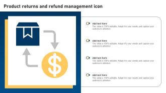 Product Returns And Refund Management Icon