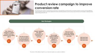Product Review Campaign To Improve Conversion Rate Startup Growth Strategy For Rapid Strategy SS V