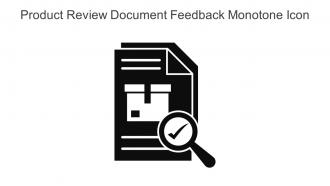 Product Review Document Feedback Monotone Icon In Powerpoint Pptx Png And Editable Eps Format
