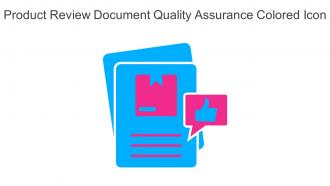 Product Review Document Quality Assurance Colored Icon In Powerpoint Pptx Png And Editable Eps Format