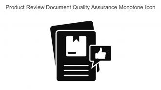 Product Review Document Quality Assurance Monotone Icon In Powerpoint Pptx Png And Editable Eps Format