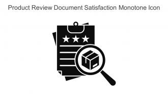 Product Review Document Satisfaction Monotone Icon In Powerpoint Pptx Png And Editable Eps Format