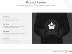 Product review powerpoint slide inspiration