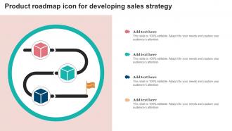 Product Roadmap Icon For Developing Sales Strategy