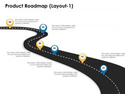 Product roadmap layout 1 location information ppt powerpoint presentation outline